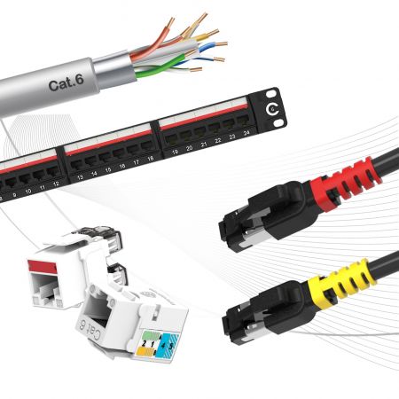 כבלים מובנים Cat6 - פתרון אינטרנט אתראתר 1G Ethernet Cat6